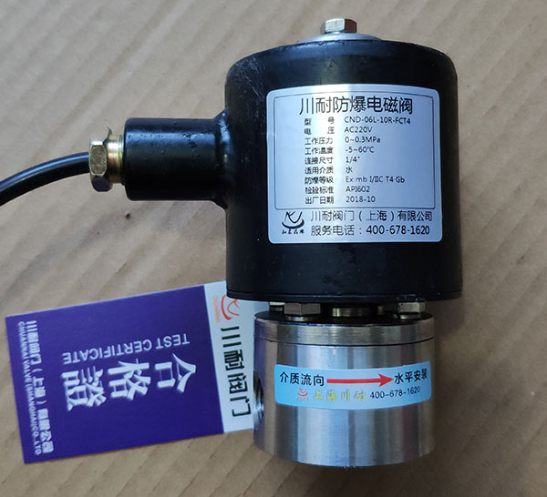 防爆燃气直动式电磁阀