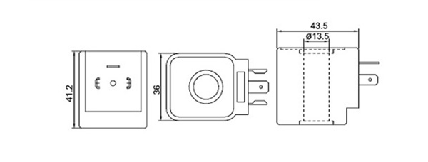 13.5mmDMY淹没式脉冲电磁阀线圈
